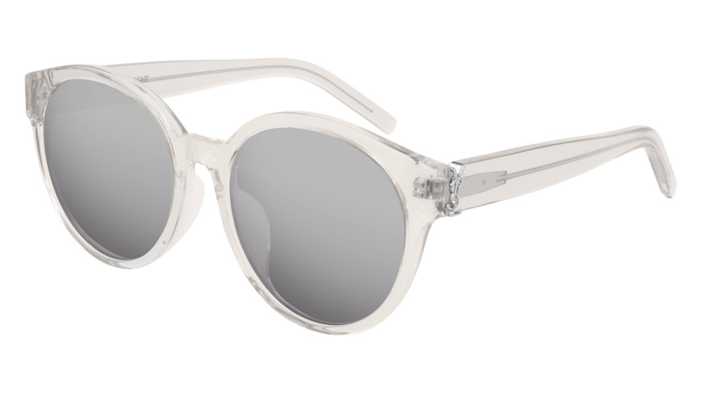 Saint Laurent Sunglass Woman Beige Beige Silver