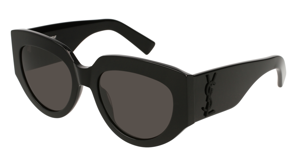 Saint Laurent Sunglass Woman Black Black Grey