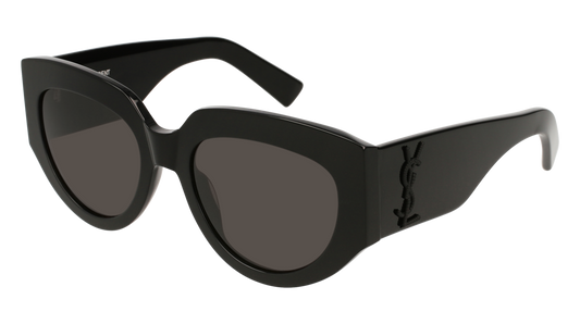 Saint Laurent Sunglass Woman Black Black Grey