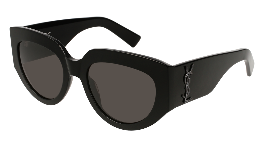 Saint Laurent Sunglass Woman Black Black Grey