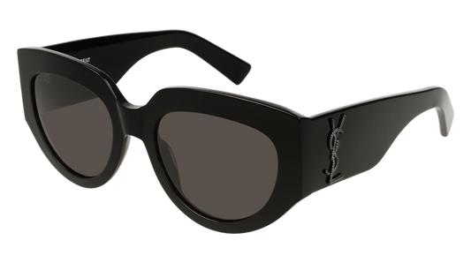 Saint Laurent Sunglass Woman Black Black Grey