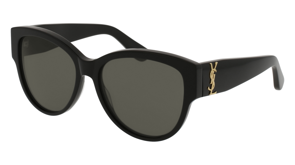 Saint Laurent Sunglass Woman Black Black Grey