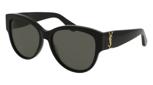 Saint Laurent Sunglass Woman Black Black Grey