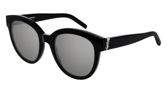 Saint Laurent Sunglass Woman Black Black Silver