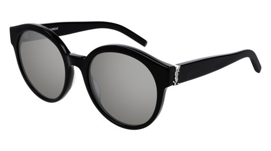 Saint Laurent Sunglass Woman Black Black Silver