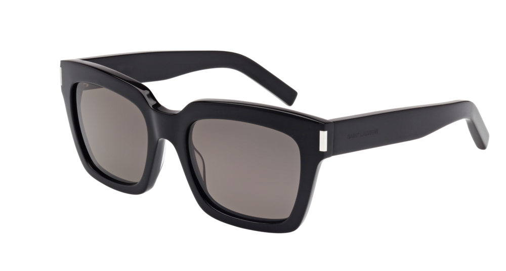 Saint Laurent Sunglass Woman Black Black Smoke