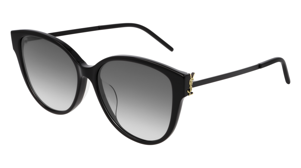 Saint Laurent Sunglass Woman Black Black Smoke