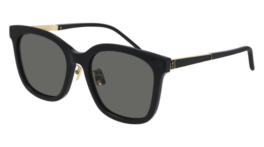 Saint Laurent Sunglass Woman Black Gold Grey