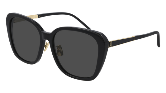 Saint Laurent Sunglass Woman Black Gold Grey