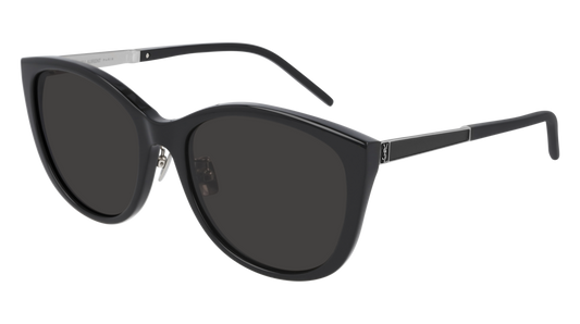 Saint Laurent Sunglass Woman Black Silver Black