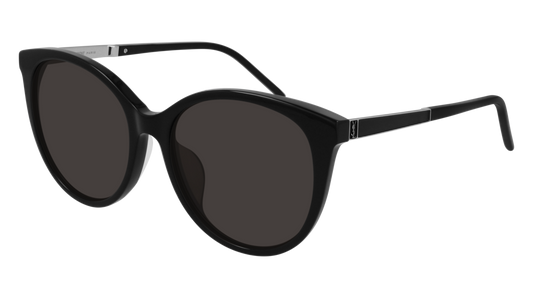 Saint Laurent Sunglass Woman Black Silver Black