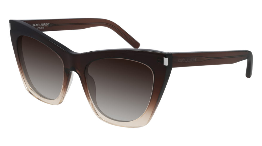 Saint Laurent Sunglass Woman Brown Brown Brown