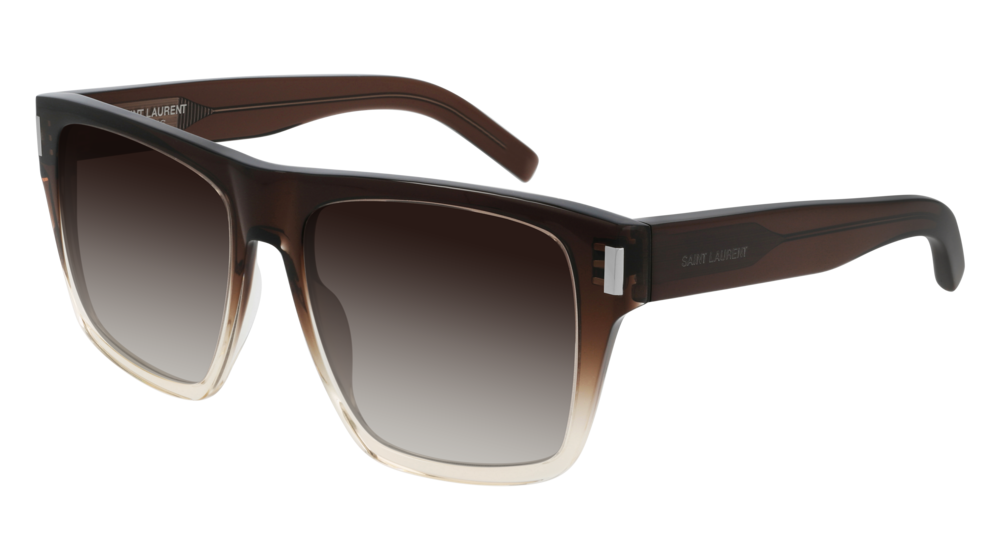 Saint Laurent Sunglass Woman Brown Brown Brown