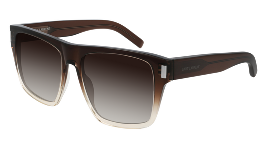 Saint Laurent Sunglass Woman Brown Brown Brown