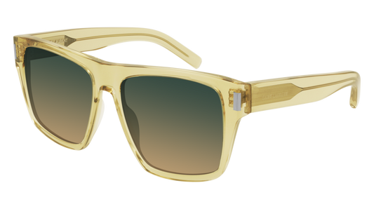 Saint Laurent Sunglass Woman Brown Brown Green