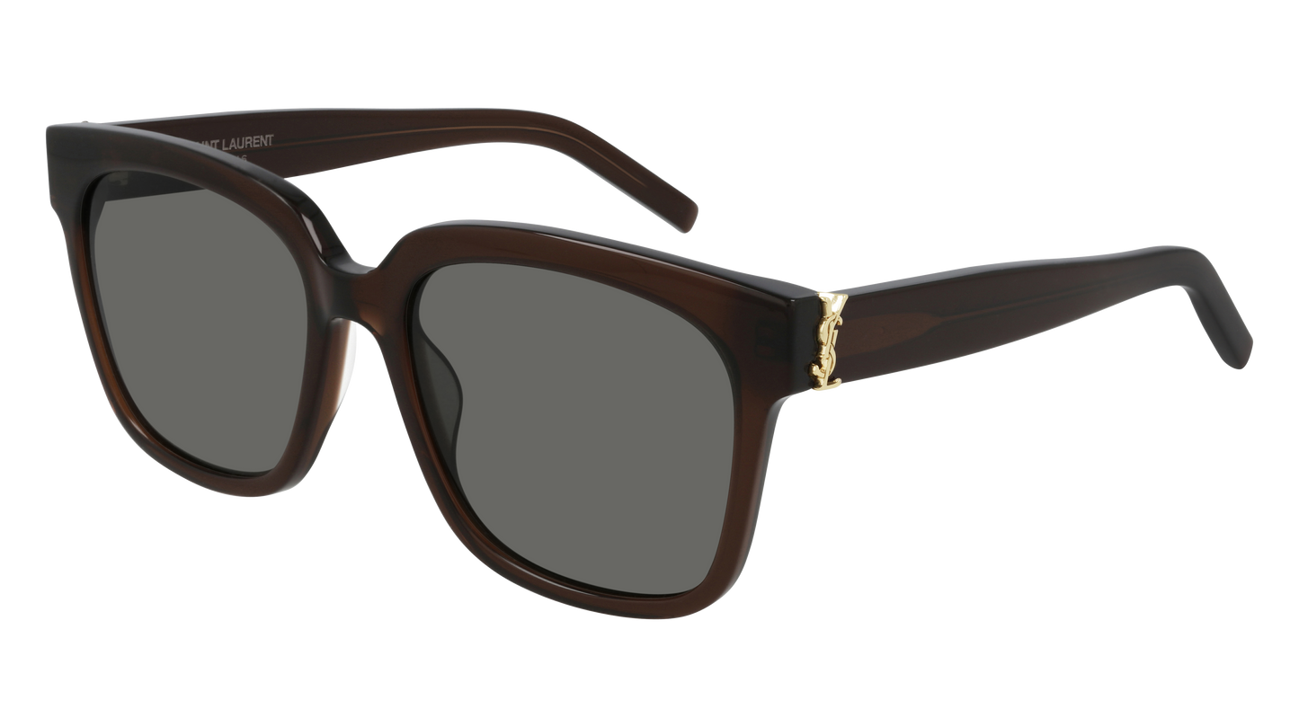 Saint Laurent Sunglass Woman Brown Brown Grey