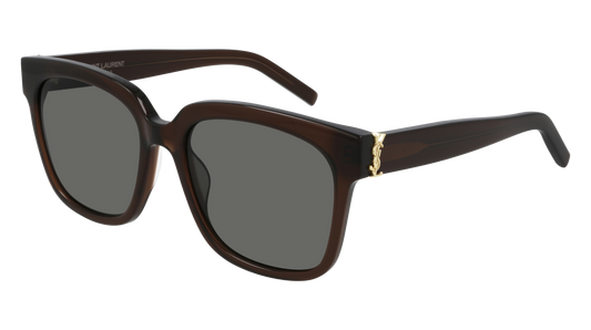 Saint Laurent Sunglass Woman Brown Brown Grey