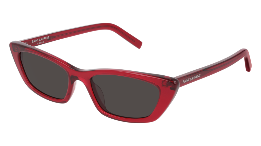 Saint Laurent Sunglass Woman Burgundy Burgundy Black