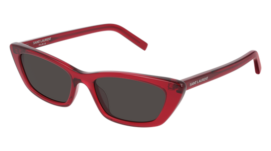 Saint Laurent Sunglass Woman Burgundy Burgundy Black