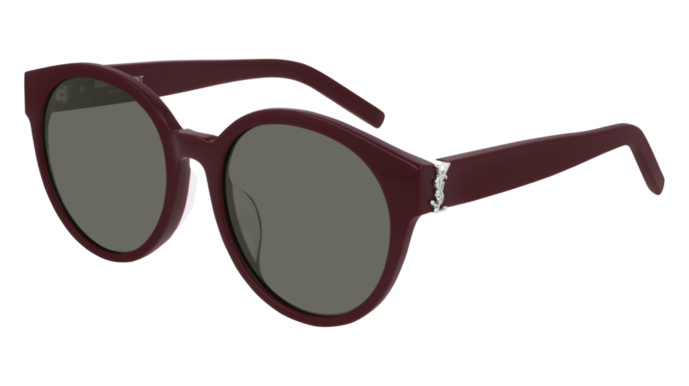 Saint Laurent Sunglass Woman Burgundy Burgundy Grey