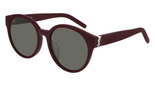 Saint Laurent Sunglass Woman Burgundy Burgundy Grey