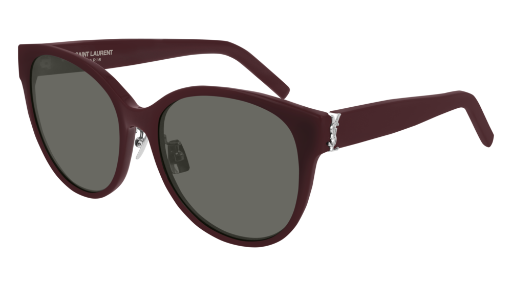 Saint Laurent Sunglass Woman Burgundy Burgundy Grey