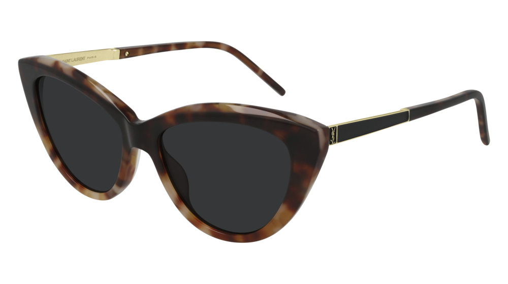 Saint Laurent Sunglass Woman Havana Gold Black