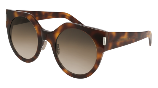 Saint Laurent Sunglass Woman Havana Havana Brown