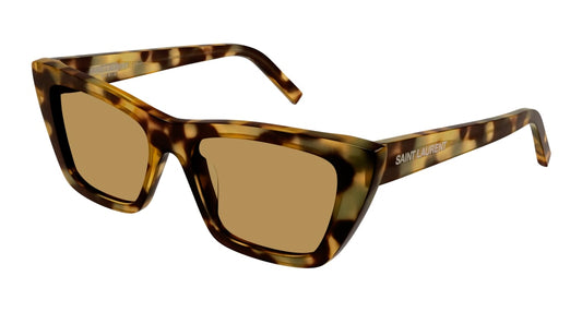 Saint Laurent Sunglass Woman Havana Havana Brown