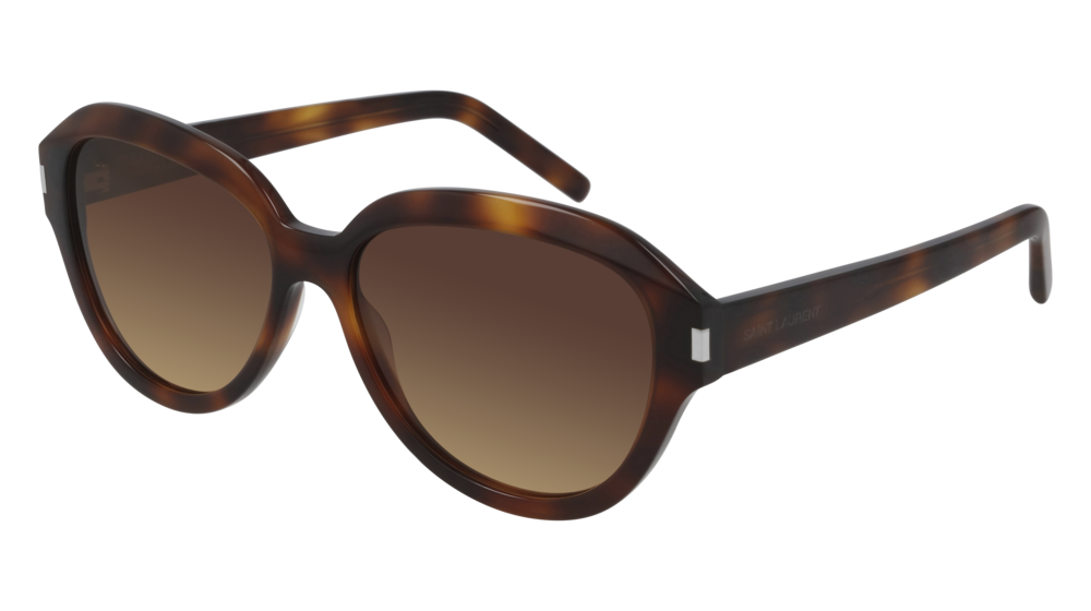 Saint Laurent Sunglass Woman Havana Havana Brown