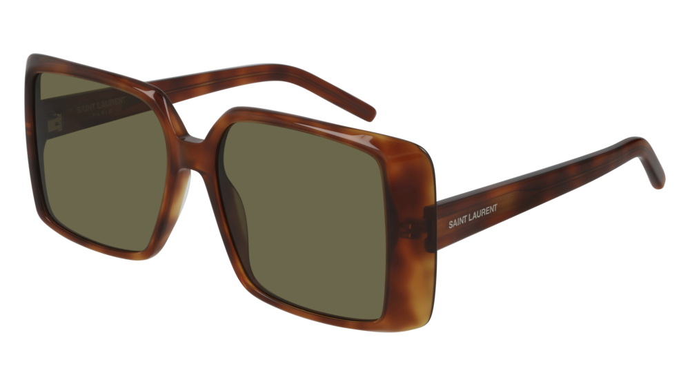 Saint Laurent Sunglass Woman Havana Havana Brown