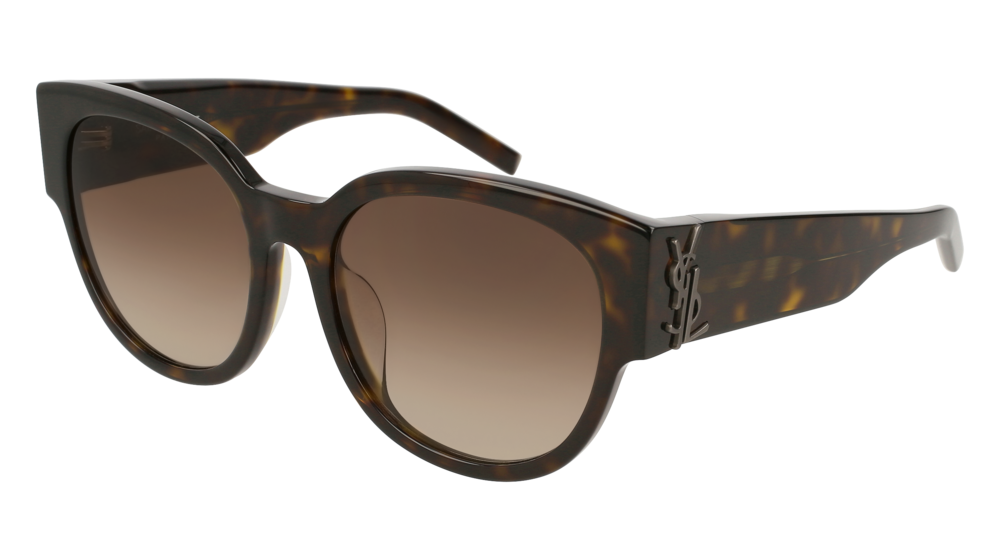 Saint Laurent Sunglass Woman Havana Havana Brown