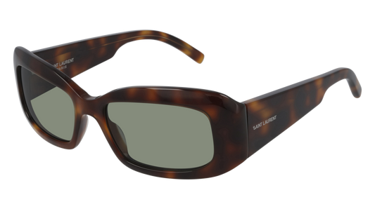 Saint Laurent Sunglass Woman Havana Havana Green