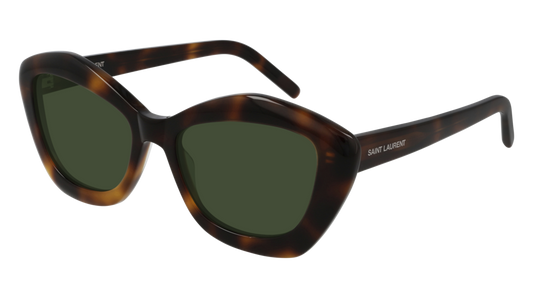 Saint Laurent Sunglass Woman Havana Havana Green