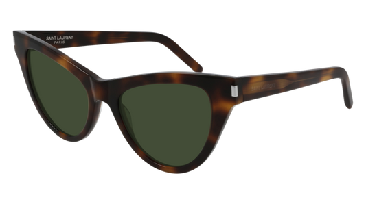 Saint Laurent Sunglass Woman Havana Havana Green