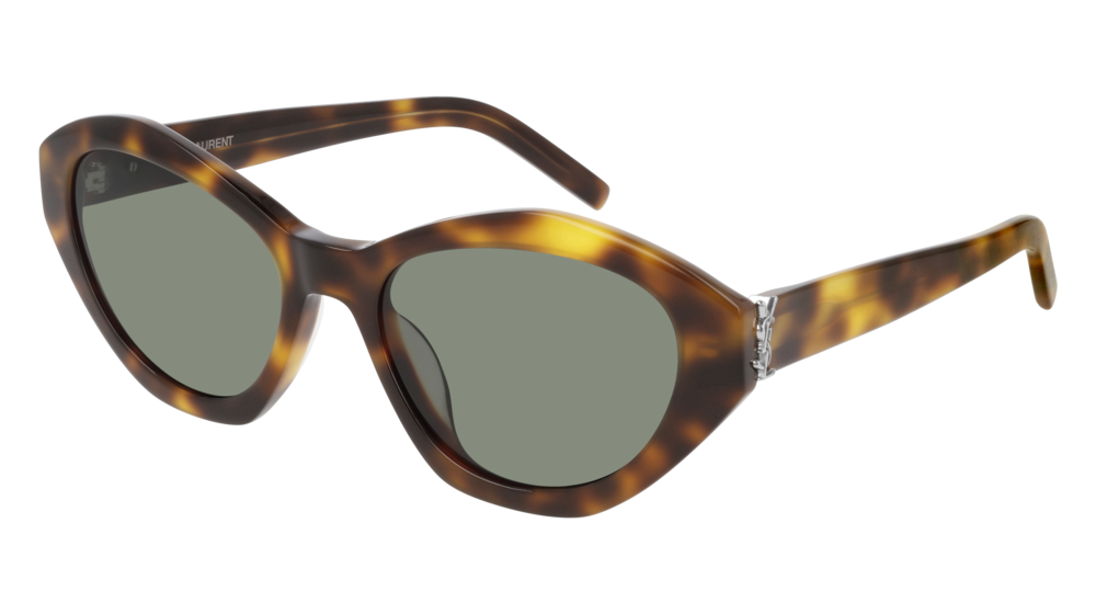 Saint Laurent Sunglass Woman Havana Havana Green