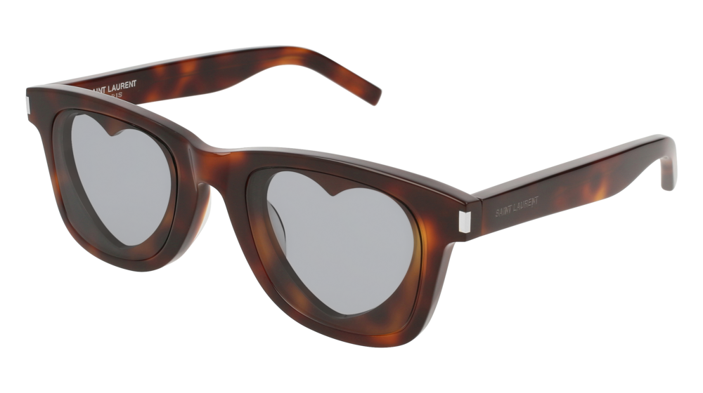 Saint Laurent Sunglass Woman Havana Havana Grey