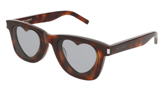 Saint Laurent Sunglass Woman Havana Havana Grey