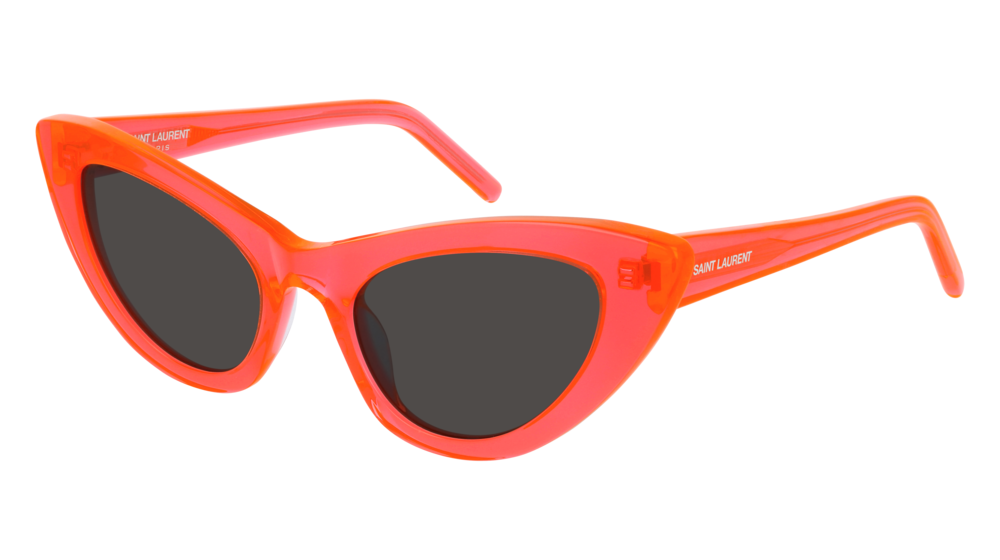 Saint Laurent Sunglass Woman Orange Orange Grey