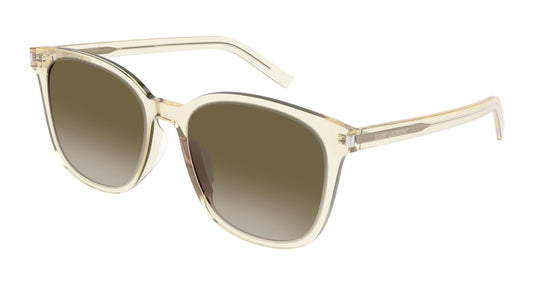 Saint Laurent Sunglass Woman Yellow Yellow Brown