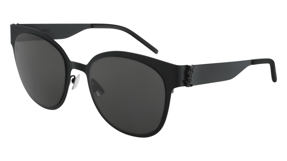 Saint Laurent Sunglass Woman Black Black Grey