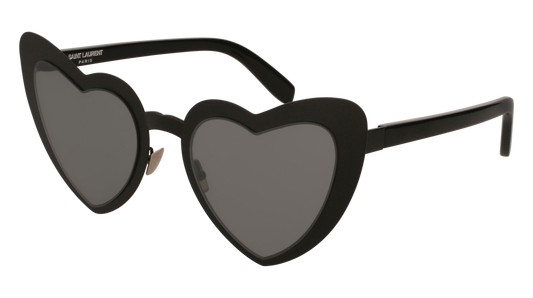 Saint Laurent Sunglass Woman Black Black Silver