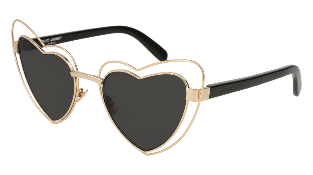 Saint Laurent Sunglass Woman Gold Black Grey