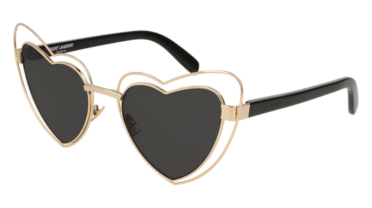 Saint Laurent Sunglass Woman Gold Black Grey