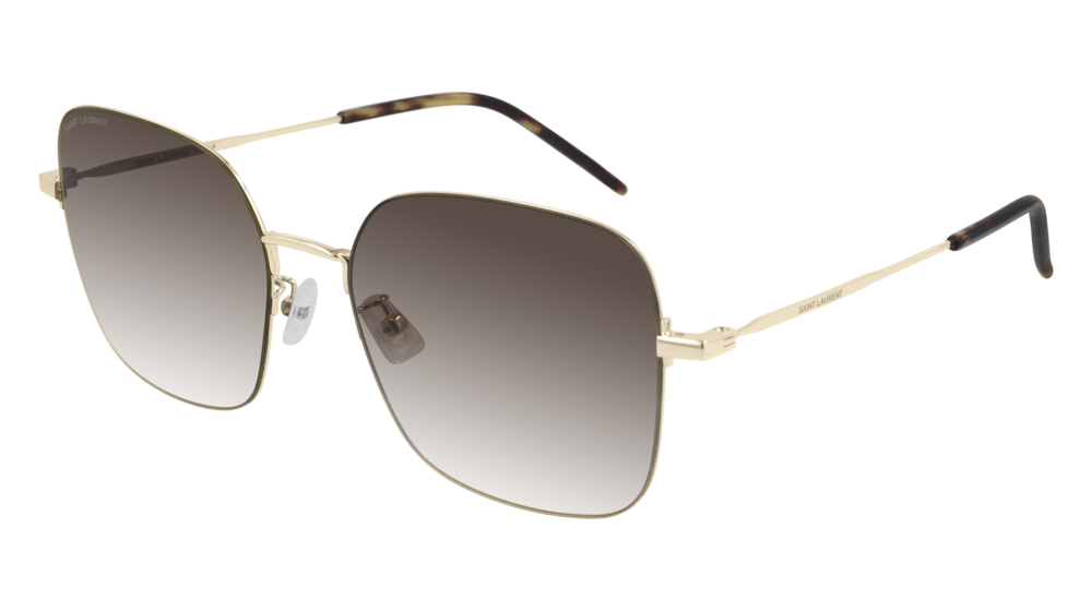 Saint Laurent Sunglass Woman Gold Gold Brown