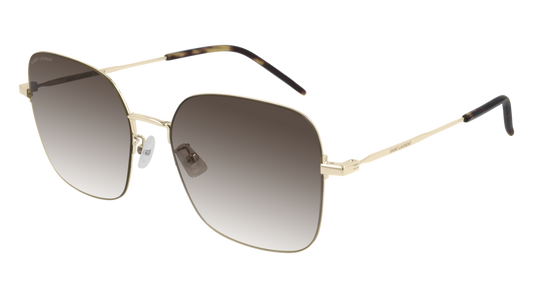 Saint Laurent Sunglass Woman Gold Gold Brown