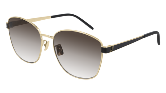 Saint Laurent Sunglass Woman Gold Gold Brown