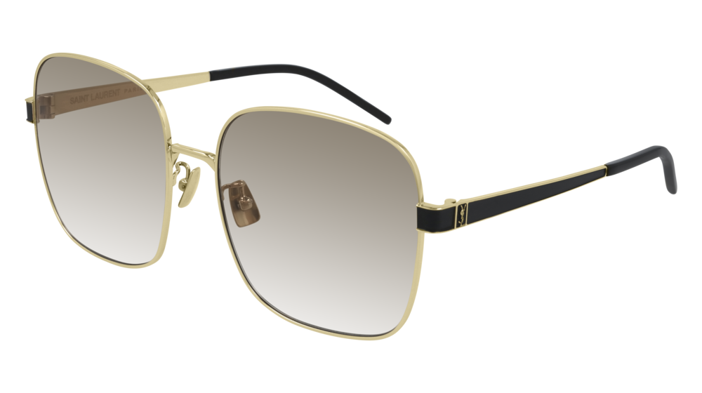 Saint Laurent Sunglass Woman Gold Gold Brown