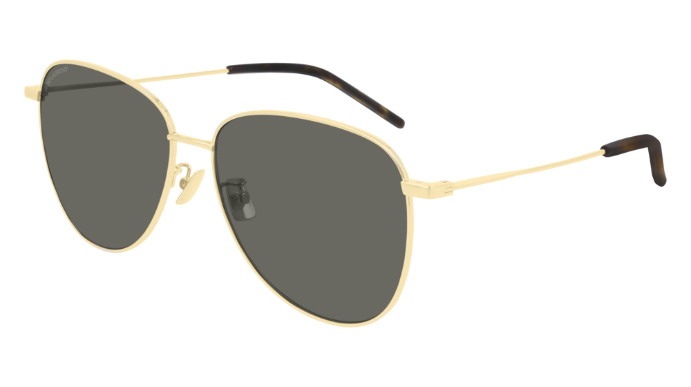 Saint Laurent Sunglass Woman Gold Gold Grey