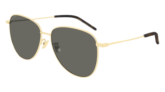 Saint Laurent Sunglass Woman Gold Gold Grey